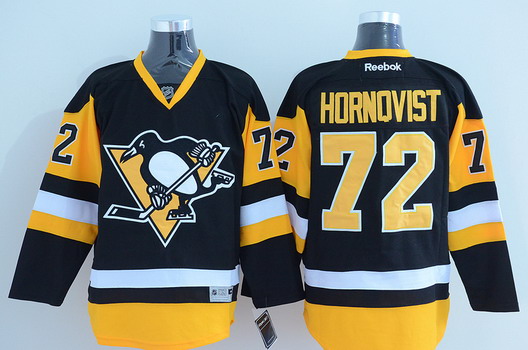Pittsburgh Penguins #72 Patric Hornqvist Black Third Jersey