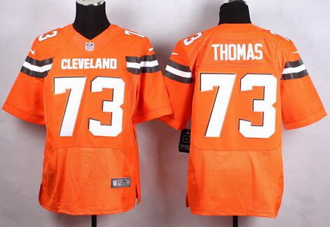 Nike Cleveland Browns #73 Joe Thomas 2015 Orange Elite Jersey