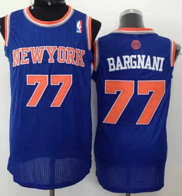 New York Knicks #77 Andrea Bargnani Blue Swingman Jersey