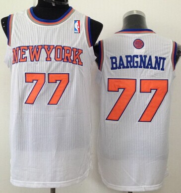 New York Knicks #77 Andrea Bargnani White Swingman Jersey