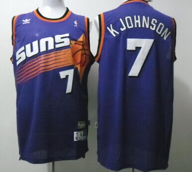 Phoenix Suns #7 Kevin Johnson Purple Swingman Throwback Jersey