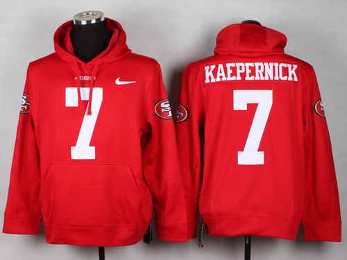 Nike San Francisco 49ers #7 Colin Kaepernick Red Hoodie