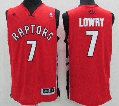 Toronto Raptors #7 Kyle Lowry Revolution 30 Swingman Red Jersey