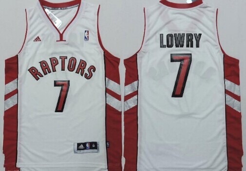 Toronto Raptors #7 Kyle Lowry Revolution 30 Swingman White Jersey
