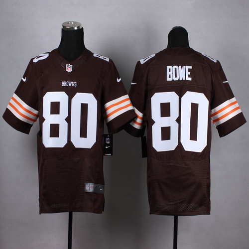 Nike Cleveland Browns #80 Dwayne Bowe Brown Elite Jersey