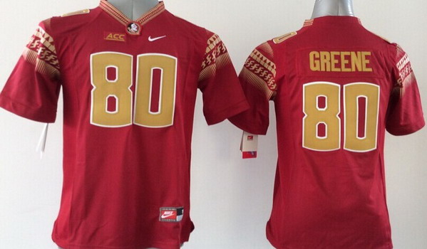 Florida State Seminoles #80 Rashad Greene 2014 Red Limited Kids Jersey
