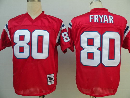 New England Patriots #80 Irving Fryar Red Throwback Jersey