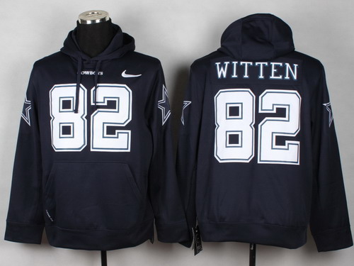 Nike Dallas Cowboys #82 Jason Witten Blue Hoodie
