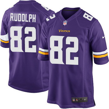 Nike Minnesota Vikings #82 Kyle Rudolph 2013 Purple Game Jersey