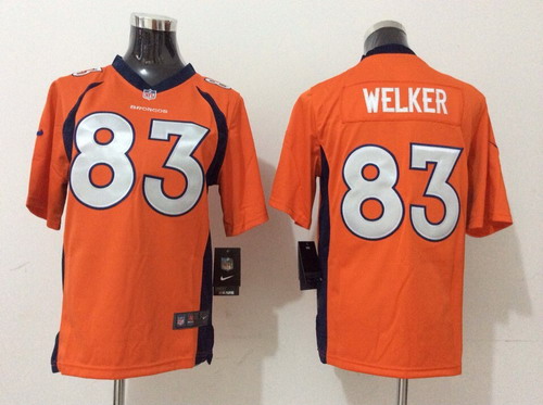 Nike Denver Broncos #83 Wes Welker 2013 Orange Game Kids Jersey