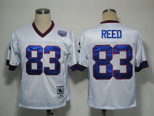 Buffalo Bills #83 Andre Reed White Throwback Jersey