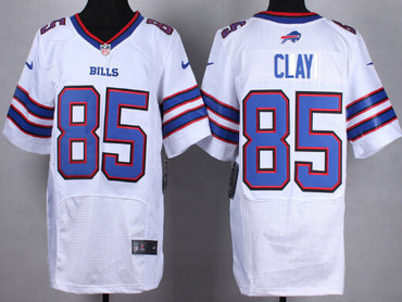 Nike Buffalo Bills #85 Charles Clay 2013 White Elite Jersey