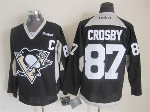 Pittsburgh Penguins #87 Sidney Crosby 2014 Training Black Jersey