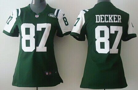 Nike New York Jets #87 Eric Decker Green Game Womens Jersey