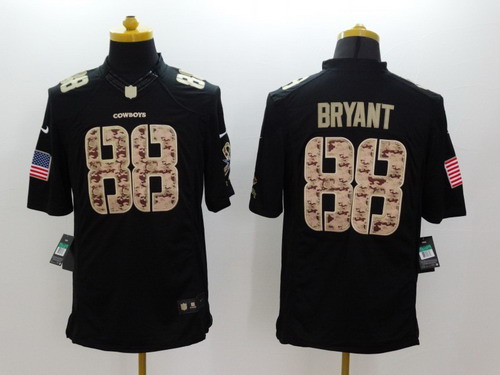 Nike Dallas Cowboys #88 Dez Bryant Salute to Service Black Limited Kids Jersey