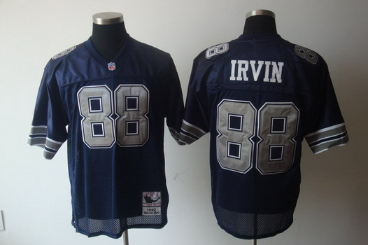 Dallas Cowboys #88 Michael Irvin Navy Blue Throwback Jersey