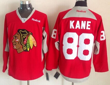 Chicago Blackhawks #88 Patrick Kane 2014 Training Red Jersey