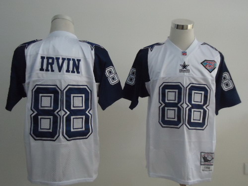 Dallas Cowboys #88 Michael Irvin White Thanksgivings 75TH Throwback Jersey