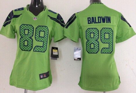 Nike Seattle Seahawks #89 Doug Baldwin Green Game Kids Jersey