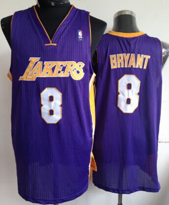 Los Angeles Lakers #8 Kobe Bryant Purple Swingman Jersey