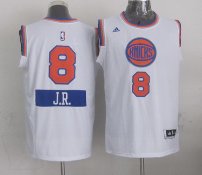 New York Knicks #8 J.R. Smith Revolution 30 Swingman 2014 Christmas Day White Jersey