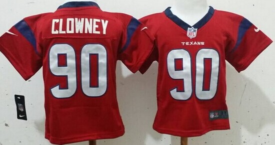 Nike Houston Texans #90 Jadeveon Clowney Red Toddlers Jersey