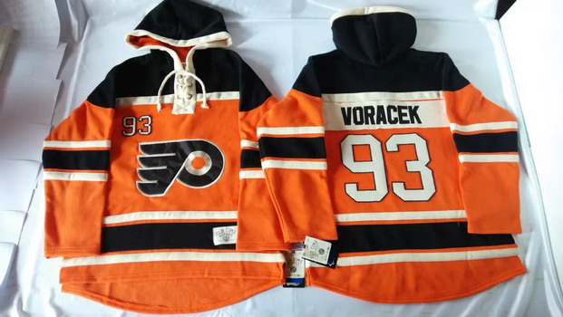 Old Time Hockey Philadelphia Flyers #93 Jakub Voracek 2012 Winter Classic Orange Hoodie