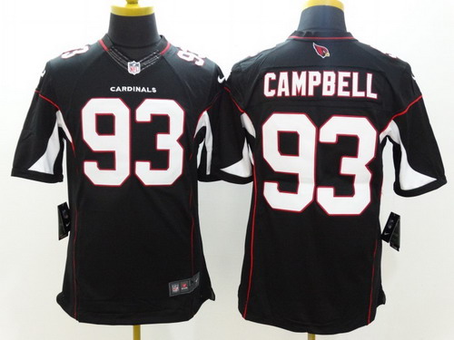 Nike Arizona Cardinals #93 Calais Campbell Black Limited Jersey