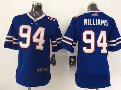 Nike Buffalo Bills #94 Mario Williams 2013 Light Blue Game Kids Jersey