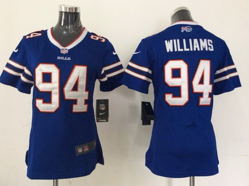 Nike Buffalo Bills #94 Mario Williams 2013 Light Blue Game Womens Jersey