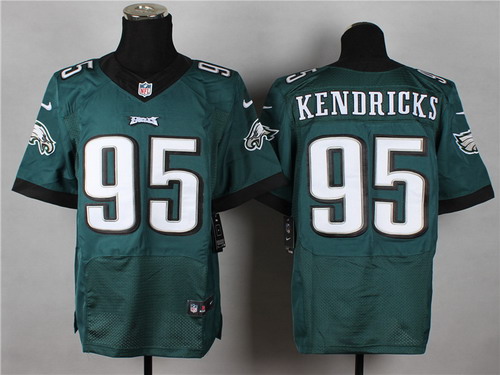 Nike Philadelphia Eagles #95 Mychal Kendricks 2014 Dark Green Elite Jersey