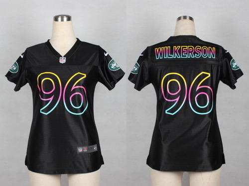 Nike New York Jets #96 Muhammad Wilkerson Pro Line Black Fashion Womens Jersey