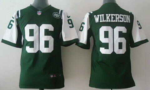 Nike New York Jets #96 Muhammad Wilkerson Green Game Kids Jersey