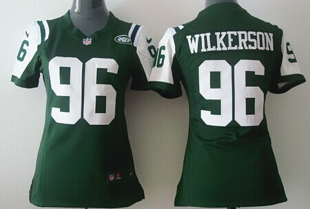 Nike New York Jets #96 Muhammad Wilkerson Green Game Womens Jersey