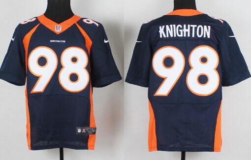 Nike Denver Broncos #98 Terrance Knighton 2013 Blue Elite Jersey