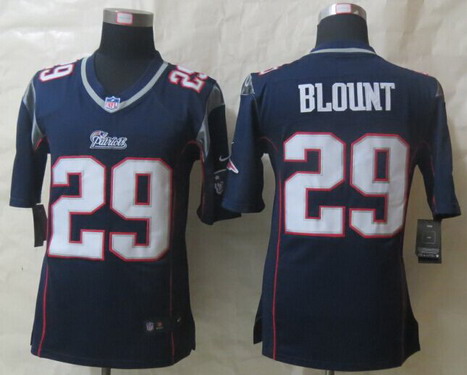 Nike New England Patriots #29 LeGarrette Blount Blue Game Jersey