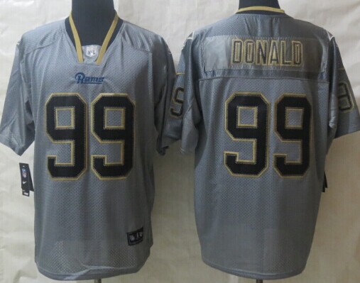 Nike St. Louis Rams #99 Aaron Donald Lights Out Gray Elite Jersey
