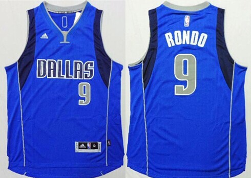 Dallas Mavericks #9 Rajon Rondo Revolution 30 Swingman 2014 New Light Blue Jersey
