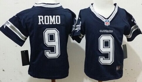 Nike Dallas Cowboys #9 Tony Romo Blue Toddlers Jersey