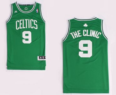 Boston Celtics #9 The Clinic Nickname Green Swingman Jersey