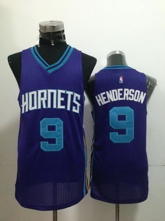 Charlotte Hornets #9 Gerald Henderson Purple Swingman Jersey