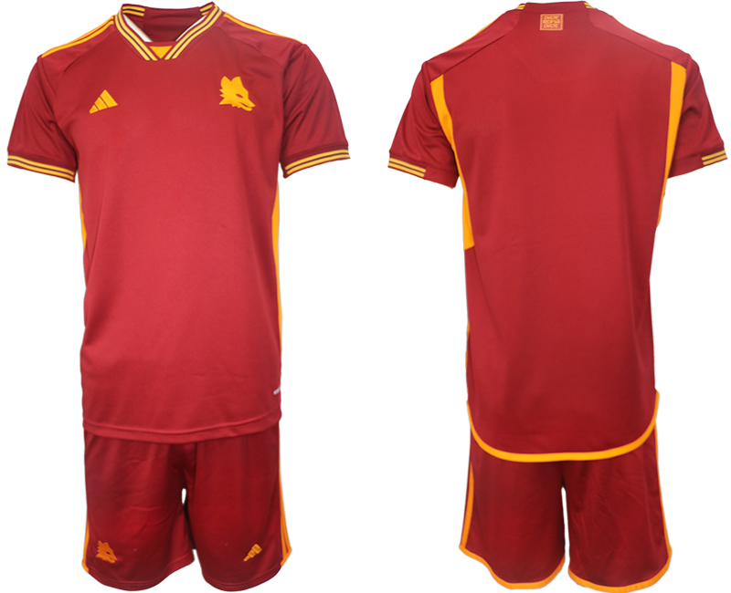 AS Roma home Custom or blank   2023-24 suit soccer jerseys