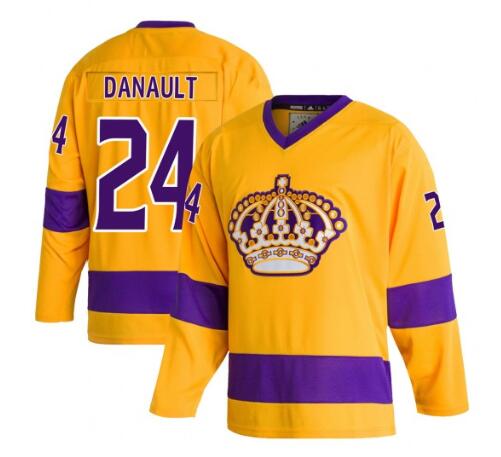 Adidas Los Angeles Kings #24 Men's Phillip Danault Authentic Gold Classics NHL Jersey