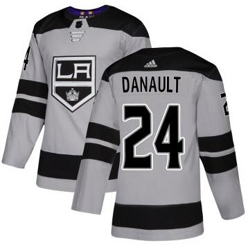 Adidas Los Angeles Kings #24 Men's Phillip Danault Authentic Gray Alternate NHL Jersey
