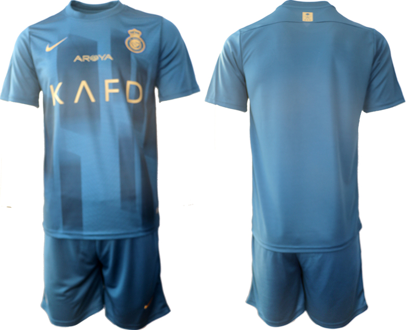 Al Nassr away custom or blank  2023-24 suit soccer jerseys
