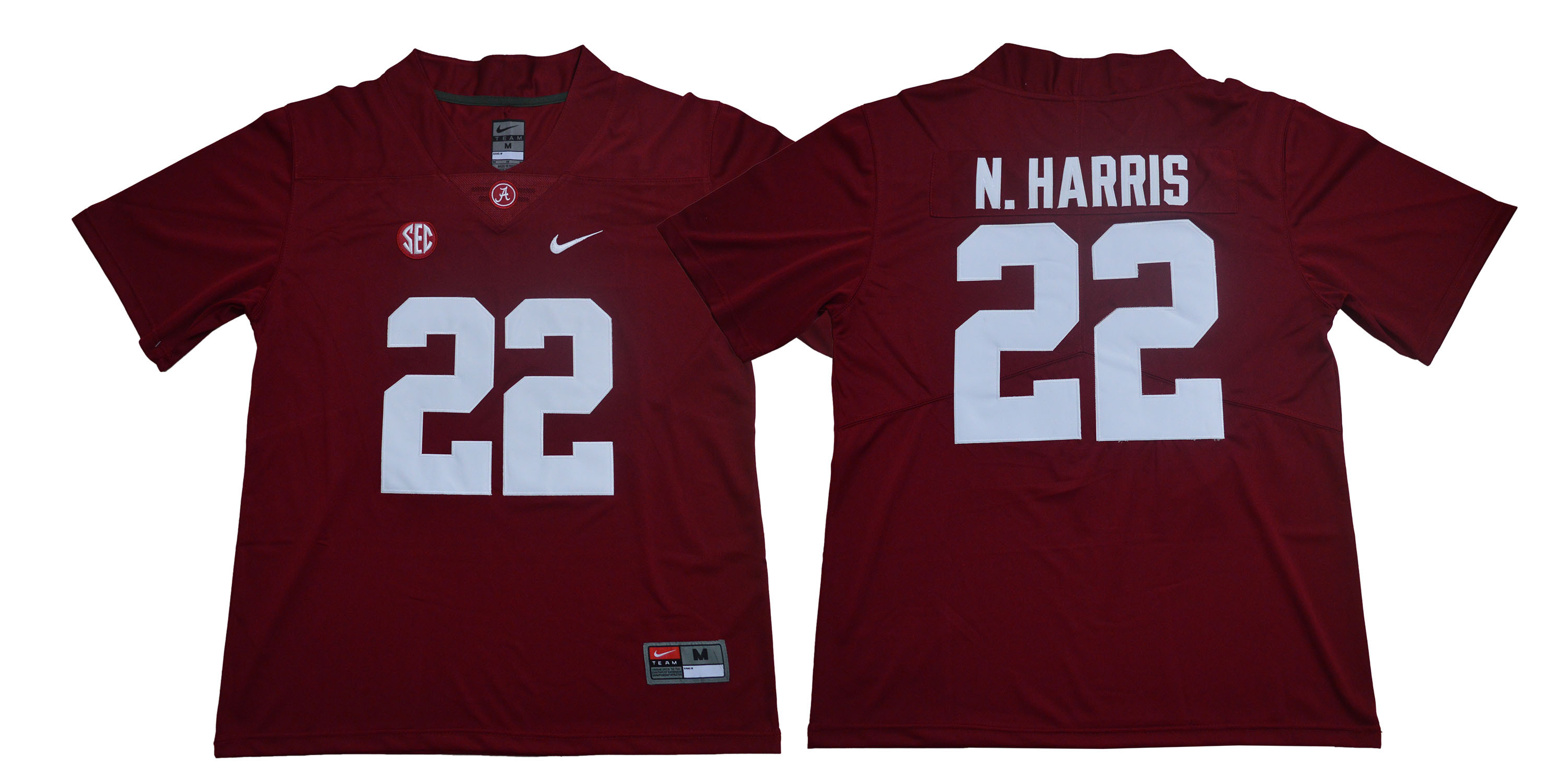 Alabama Crimson Tide 22 Najee Harris Red Nike College Football Jersey