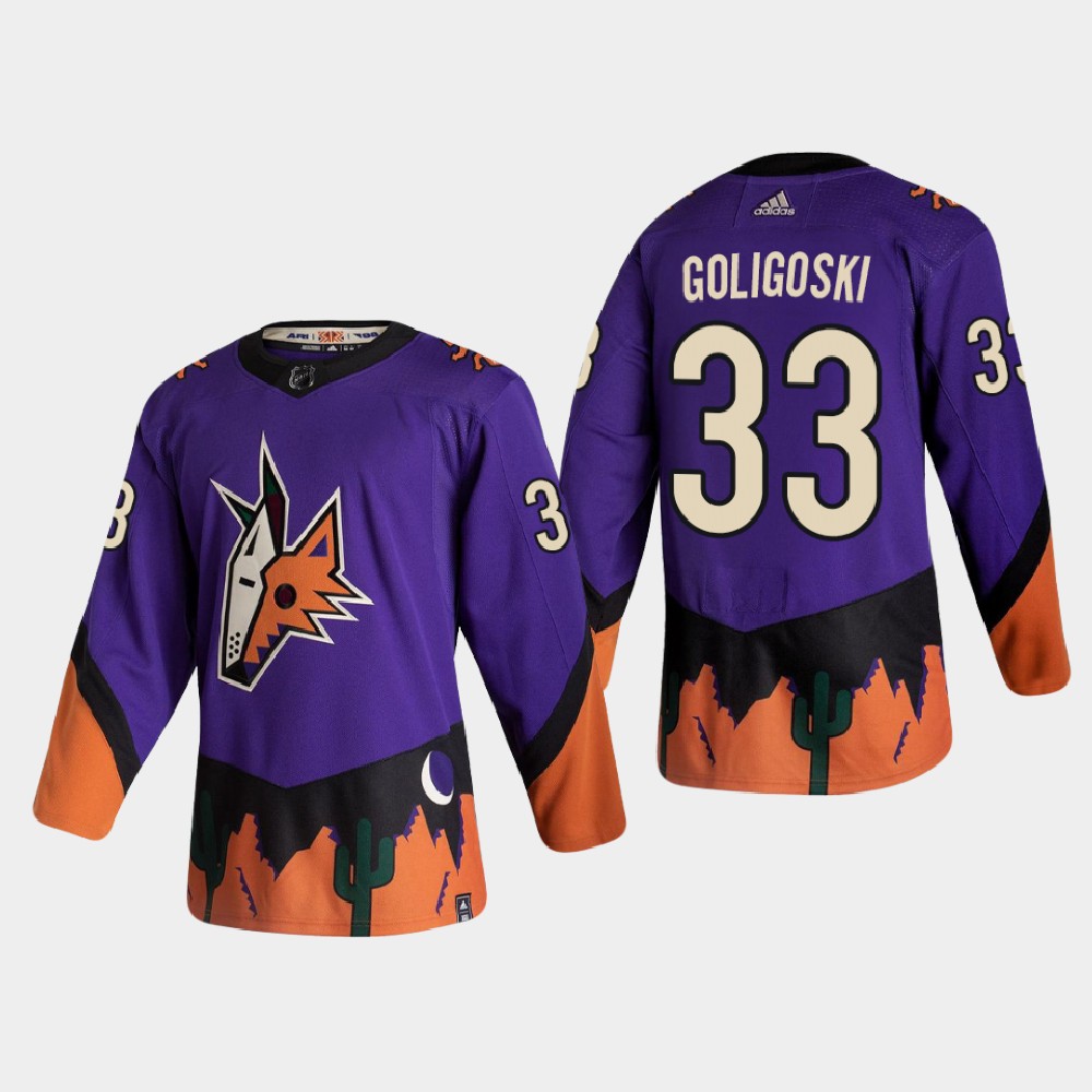 Alex Goligoski Reverse Retro #33 Arizona Coyotes 2020-21 Authentic Jersey - Purple