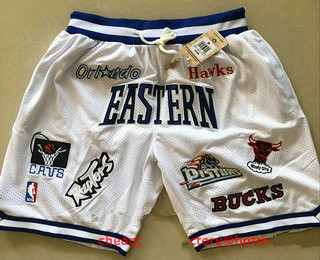 All-Star Eastern White JUST DON By Mitchell & Ness Shorts
