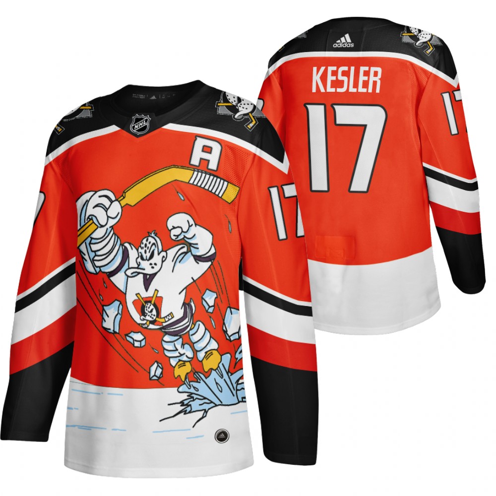 Anaheim Ducks #17 Ryan Kesler Red Men's Adidas 2020-21 Reverse Retro Alternate NHL Jersey