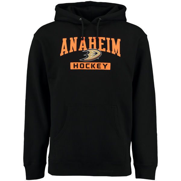 Anaheim Ducks Black Team Logo Men's Pullover Hoodie05